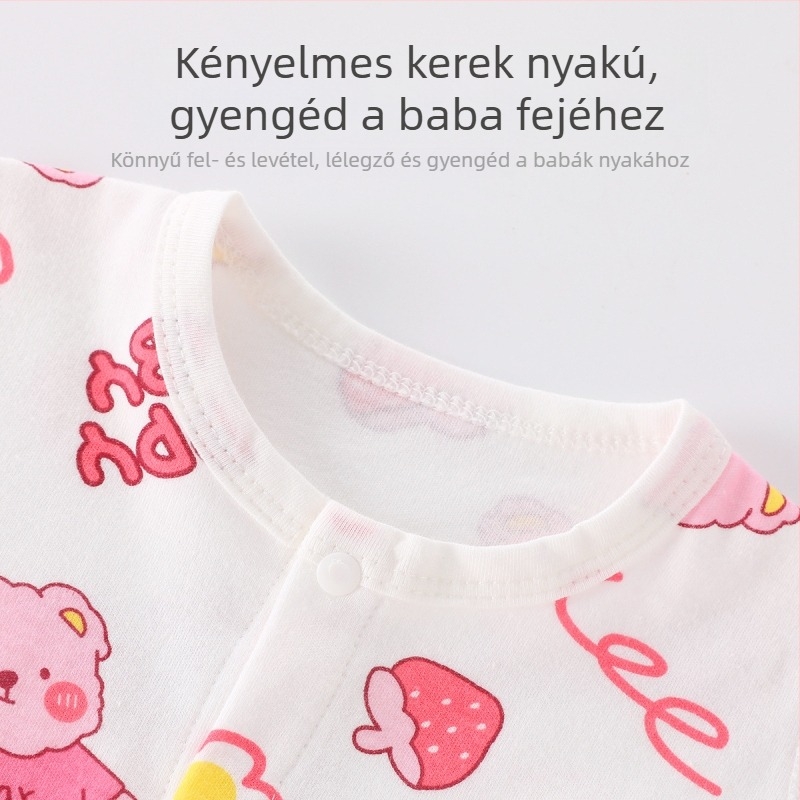Gyerekeknek készült hosszú ujjú pamut póló bolyhosított pamutból, nedvességelvezető, gallér nélküli