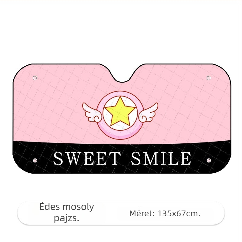 Autó napvédő árnyékoló Oxford anyagból, szívókorongos rögzítés, általános illeszkedés, logónyomás, testreszabható