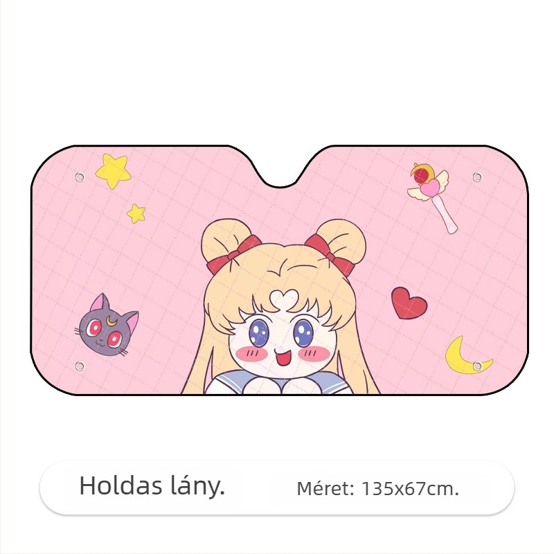 Autó napvédő árnyékoló Oxford anyagból, szívókorongos rögzítés, általános illeszkedés, logónyomás, testreszabható