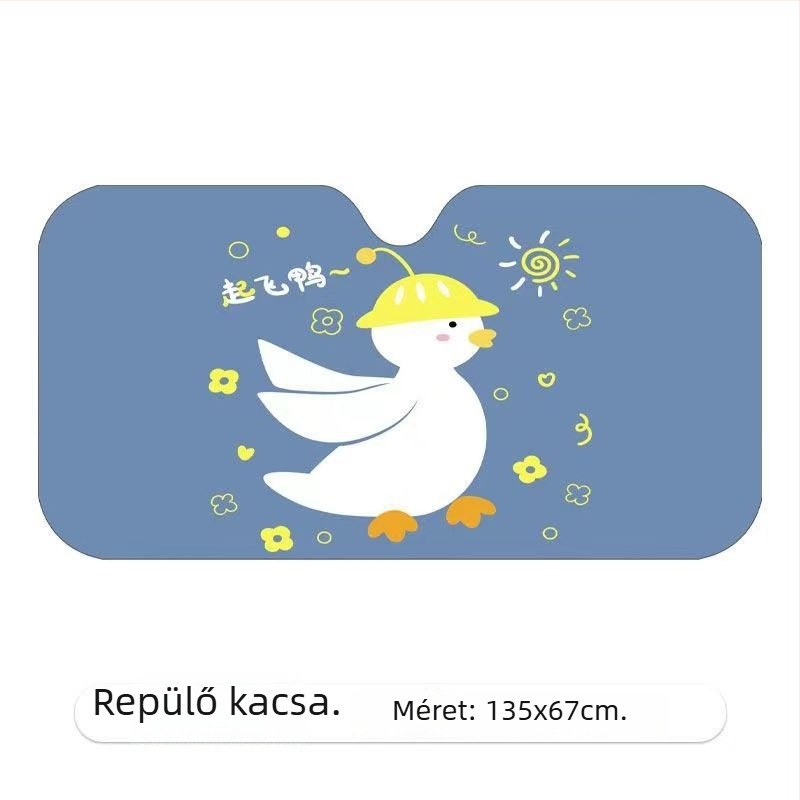 Autó napvédő árnyékoló Oxford anyagból, szívókorongos rögzítés, általános illeszkedés, logónyomás, testreszabható