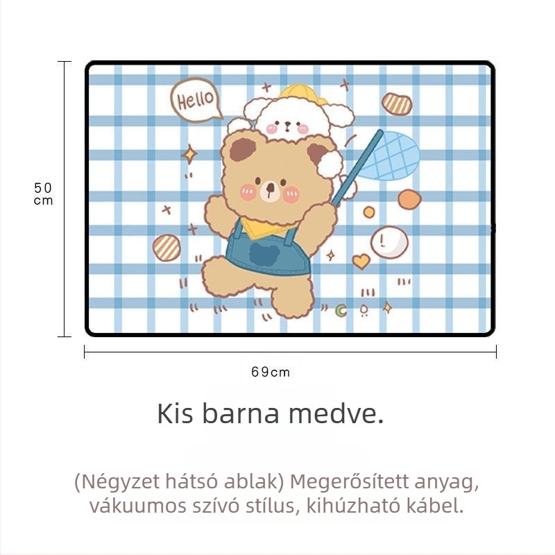 Autó napvédő árnyékoló Oxford anyagból, szívókorongos rögzítés, általános illeszkedés, logónyomás, testreszabható