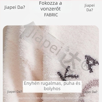 U3Q női korallgyapjú pizsama szett, meleg és vastag téli hosszú ruházat, külső viseletre is alkalmas