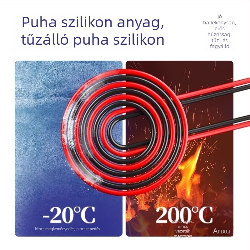 Mérőműszer toll – kivehető rozsdamentes acél heggyel, puha szilikon, magas hőmérséklet-ellenálló, cserélhető tű