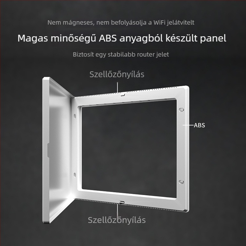 Rejtett aljzat alacsony áramkörű doboz multimédiás információs modullal, otthoni optikai hálózathoz, beltéri használatra. Márka Minaem/Monsan. Burkolat és fedél ABS.