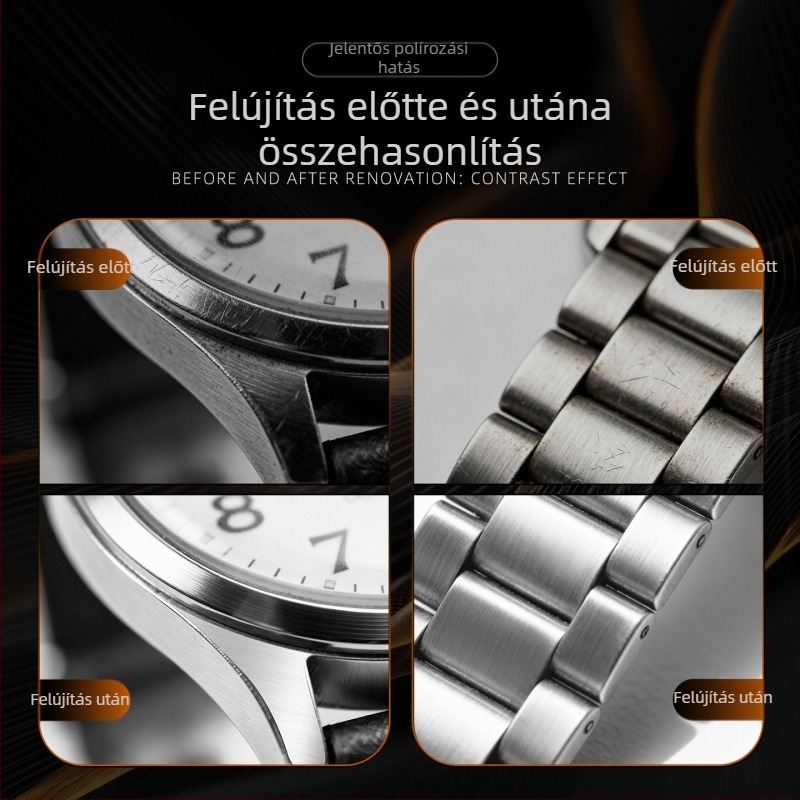 Time Flies Fa polírozó rudakkal ellátott óraszerviz készlet, 5 darabos, otthoni használatra