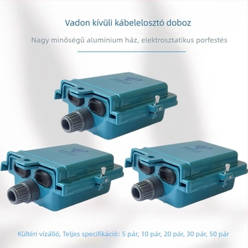 Vízálló távközlési kábel-elosztó doboz telefonvonalakhoz (5–50 pár), alkalmas China Unicom hálózatokra
