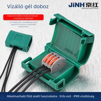 Géllel töltött vízálló terminálszekrény kültéri, föld alatti bekötésekhez
