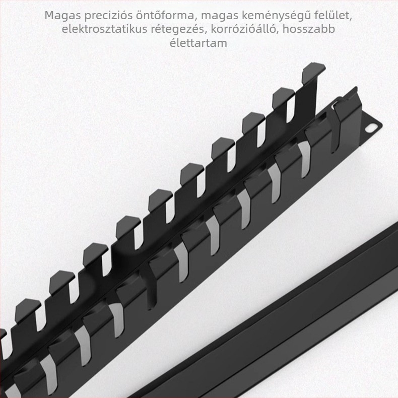 Kábelkezelő szekrény, 12/24 porttal, korrózióálló, nagy kapacitású, telefon- és hálózati kábelekhez