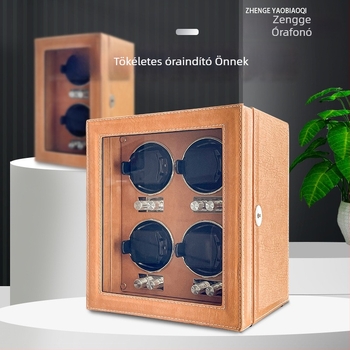 Mechanikus órák hajtóberendezése otthoni használatra, önműködő rotatorral és forgó tároló dobozzal