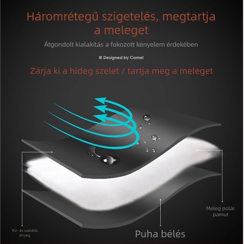 2025-ös új téli vastag töltetű pamut dzseki férfiaknak kapucnival, látszat két részes, lazán szabott