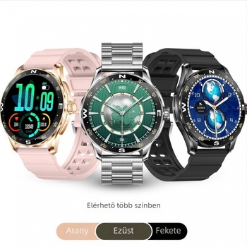 Y88 okosóra AMOLED kijelzővel, vér oxigén monitorozás, szívritmus mérés, vérnyomás mérés, Bluetooth hívások