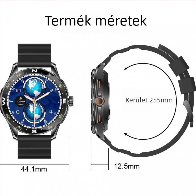 Y88 okosóra AMOLED kijelzővel, vér oxigén monitorozás, szívritmus mérés, vérnyomás mérés, Bluetooth hívások