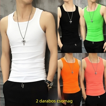 Ujj nélküli póló, koreai stílus (vékony, poliészter szál, nyár)