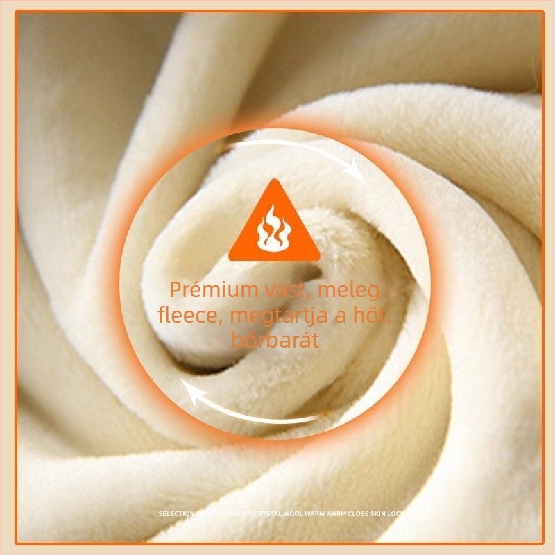 Farmernadrág egyenes szabású, chenille anyagból, középmagas derekú, téli szezonra