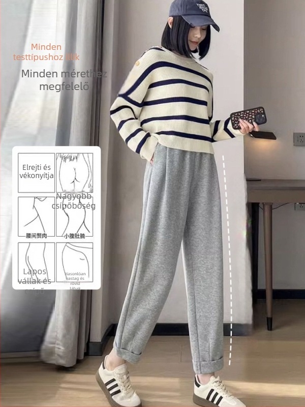 Jingqi kismama nadrágok: tavasz-őszi, casual, harém stílus, has támogatás, hosszú