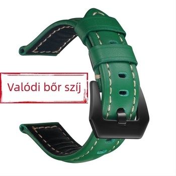 Első réteg borjúbőrből készült óraszíj, kézzel készített, kényelmes és puha, kompatibil Versa 2 és Xiaomi 8/9 eszközökkel