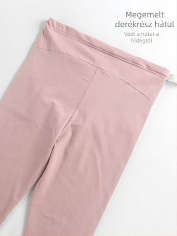 Anyasági pamut leggings, állítható, plusz méret, téli pizsama nadrág