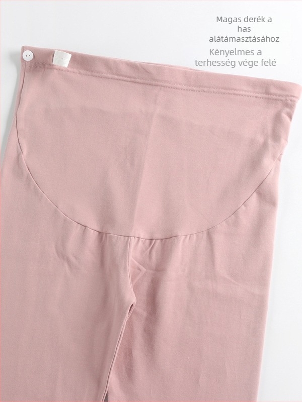 Anyasági pamut leggings, állítható, plusz méret, téli pizsama nadrág
