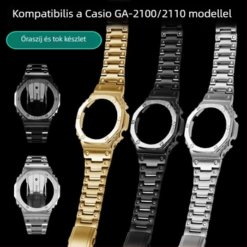 Rozsdamentes acél tok kiegészítők Casio GA-2100/2110 óraszíj módosításához