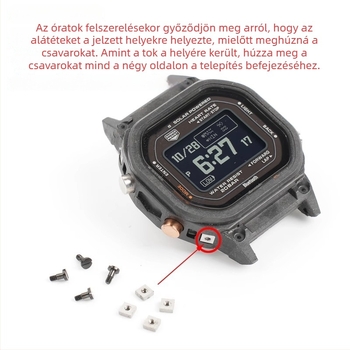 Hendry Casio DW-H5600 sorozat, kisméretű négyzet alakú tok és módosított rozsdamentes acél szíj