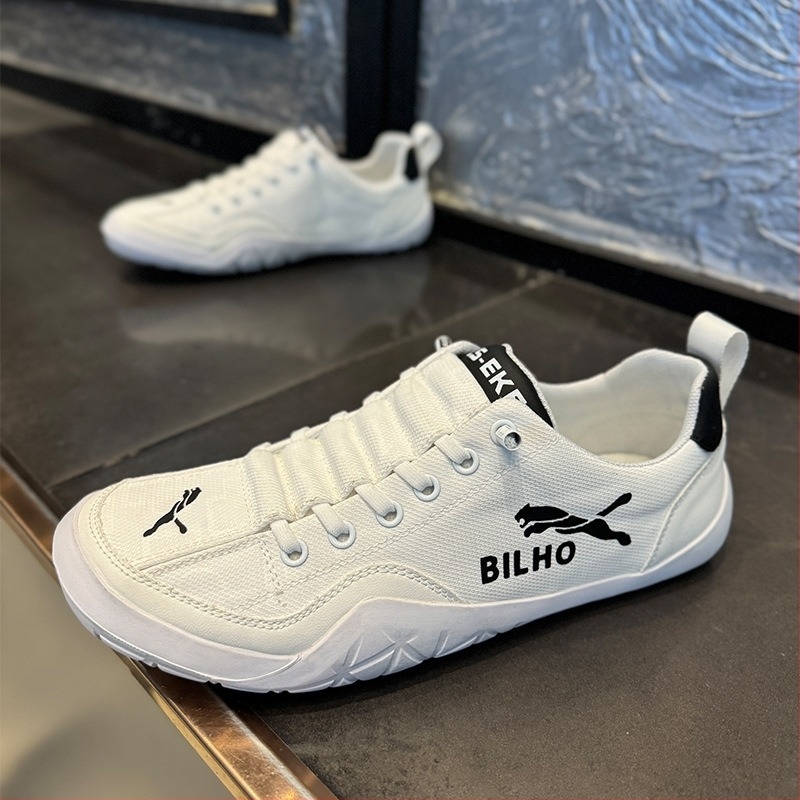 Férfi Slip-On Szabadidőcipő, lélegző mikroszálas felsőrész, kerek orr, alacsony sarok (1–3 cm), EVA belső talp, gumírozott talp