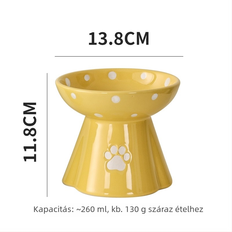 Macska tál, kerámia, Beihua Pet, kisállat étkezési eszközök, 15 db
