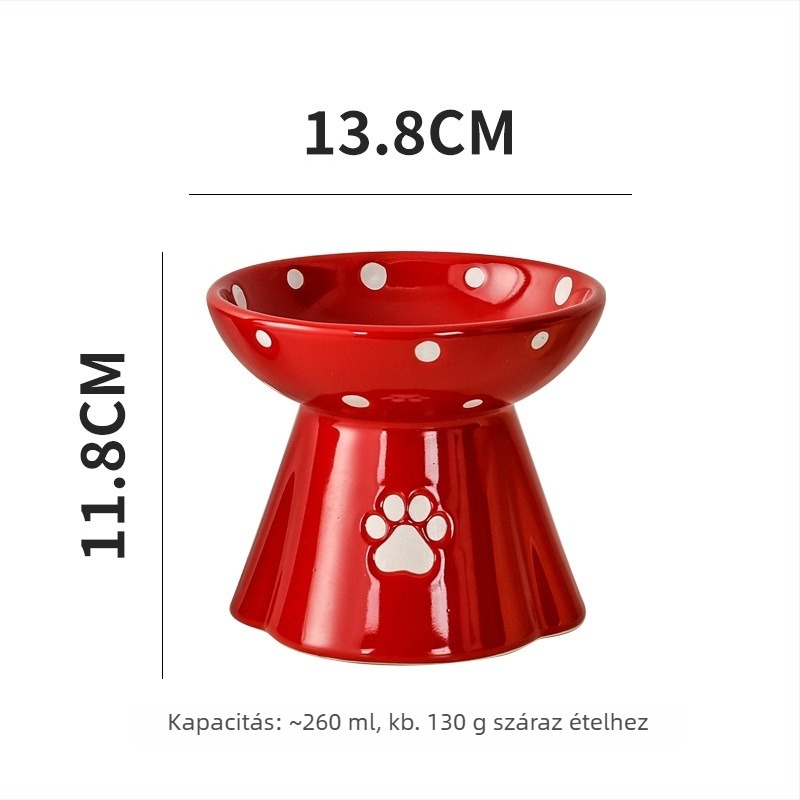 Macska tál, kerámia, Beihua Pet, kisállat étkezési eszközök, 15 db