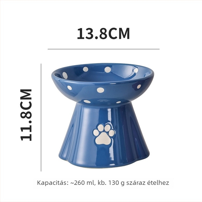 Macska tál, kerámia, Beihua Pet, kisállat étkezési eszközök, 15 db