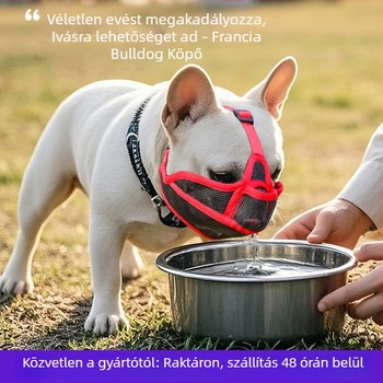 Belu Szájkosár Kutyáknak, Poliészter, Légáteresztő, Harapás Elleni és Ugatás Elleni