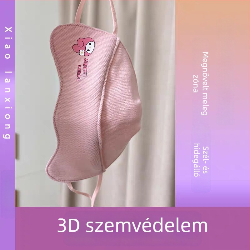 Gyerekeknek szóló meleg maszk karikatúrás mintával – vastag, 100% pamut téli maszk, szélvédő fiúknak és lányoknak
