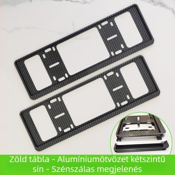 Autó rendszámtábla keret, alumíniumötvözet, M817 kompatibilis