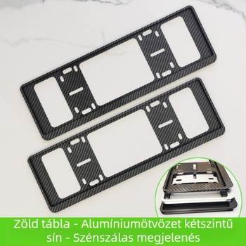 Autó rendszámtábla keret, alumíniumötvözet, M817 kompatibilis