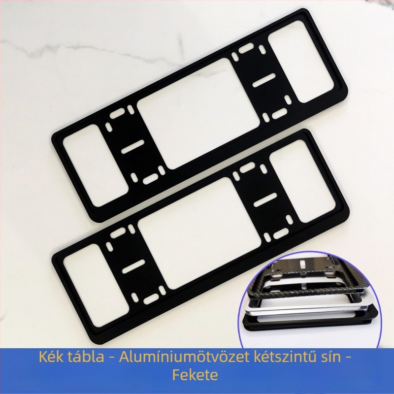 Autó rendszámtábla keret, alumíniumötvözet, M817 kompatibilis