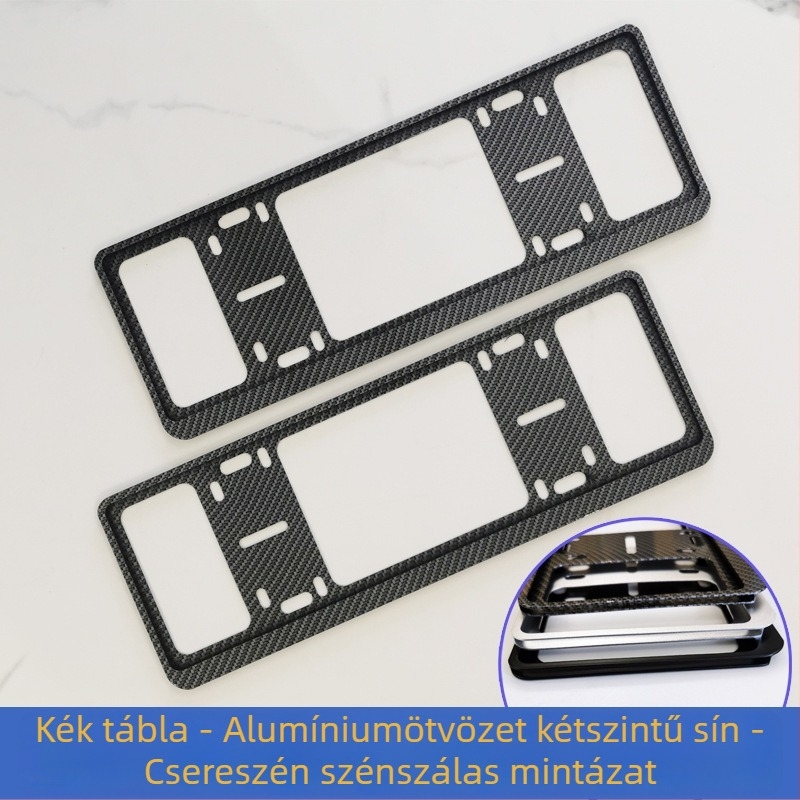 Autó rendszámtábla keret, alumíniumötvözet, M817 kompatibilis