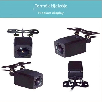 Autóba szerelt dash cam streaming hátsó objektívvel, 1080P, AHD, 170° látószög, modell HF-AHD-5050J, 5V tápegység