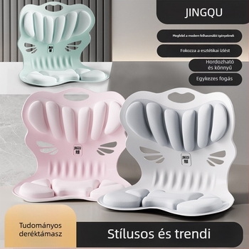 Deréktámaszos ülőpárna memóriahabból, irodai és autóhasználatra, ergonómikus hátsó támasz, testtartás javítása