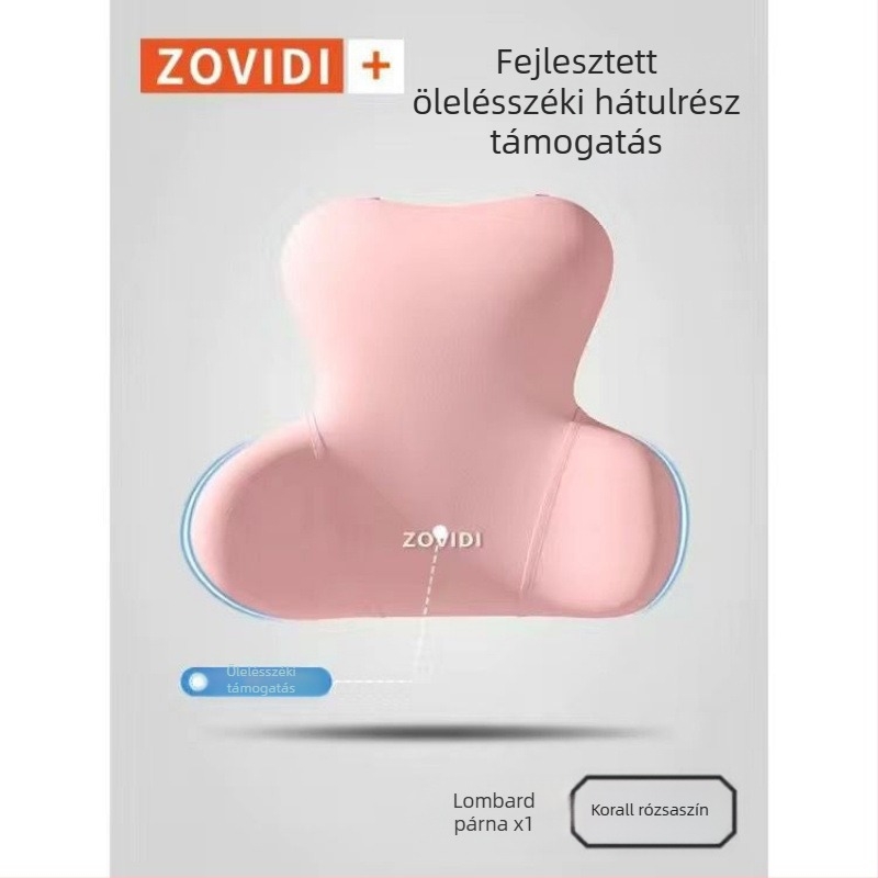 Autóderék támasz a vezető üléshez, memóriahabos párna, külső anyag pamut, univerzális illeszkedés, minden évszakban használható
