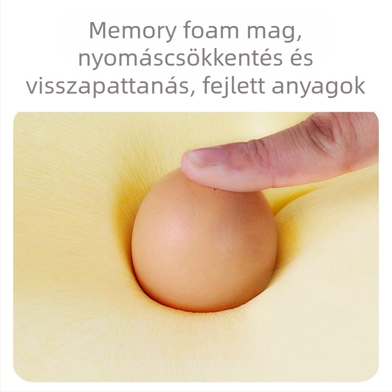Ágyéki támasztó párna – poliuretán töltet, poliészter huzat, testreszabható lehetőség, modern minimalista stílus
