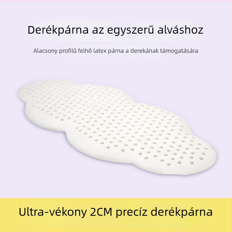 Latex ágyéki párna alváshoz pamut huzattal, testreszabható, modern minimalista stílus, Roman Island