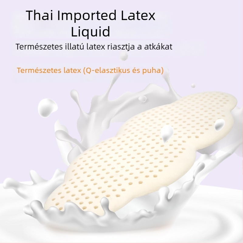Latex ágyéki párna alváshoz pamut huzattal, testreszabható, modern minimalista stílus, Roman Island