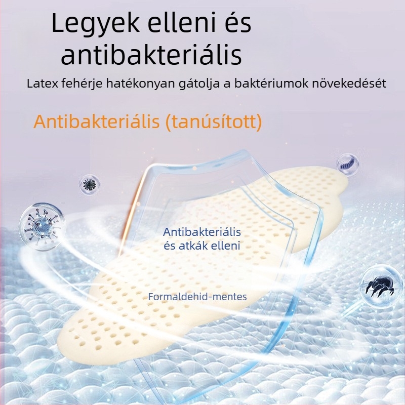 Latex ágyéki párna alváshoz pamut huzattal, testreszabható, modern minimalista stílus, Roman Island