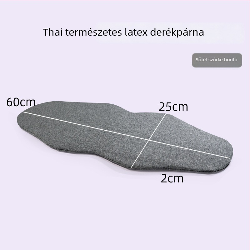 Latex ágyéki párna alváshoz pamut huzattal, testreszabható, modern minimalista stílus, Roman Island