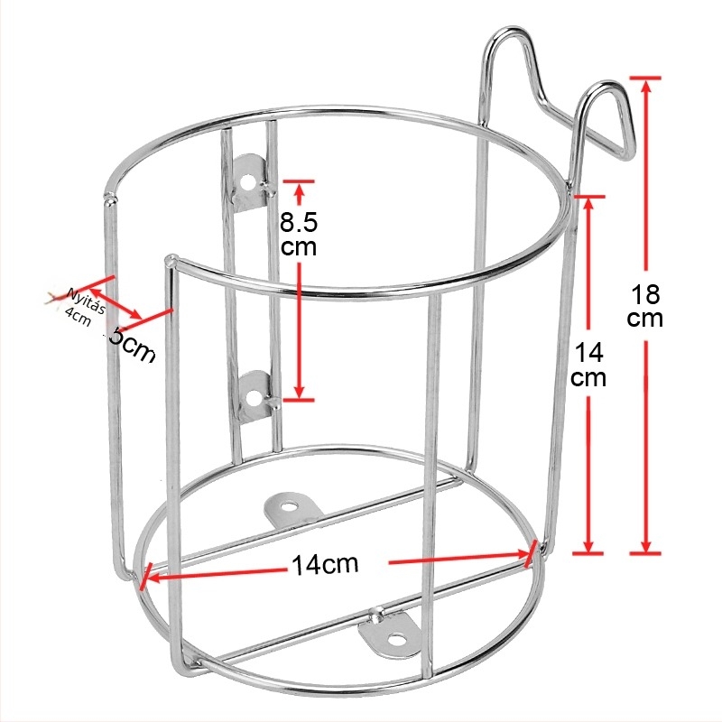 Fém autós pohártartó, szigetelt hátsóüléshez, testreszabás nélküli