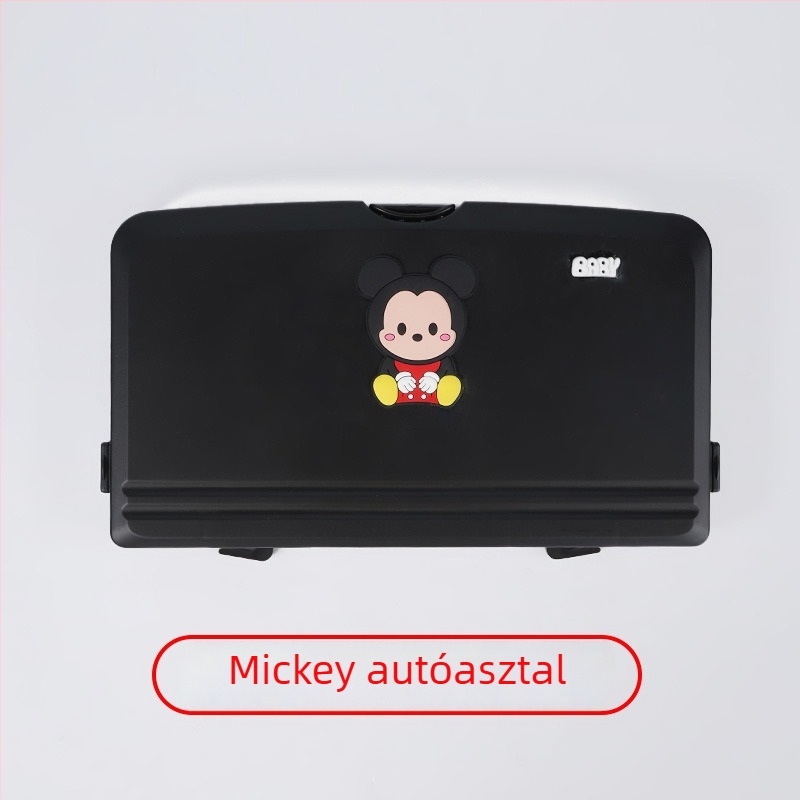 Autó hátsó üléséhez kapcsolható, tárolóval rendelkező hajtogatható étkezőasztal - McLaren E-21qw, mesterséges lemez, beépített szerelés, funkció: összecsukható