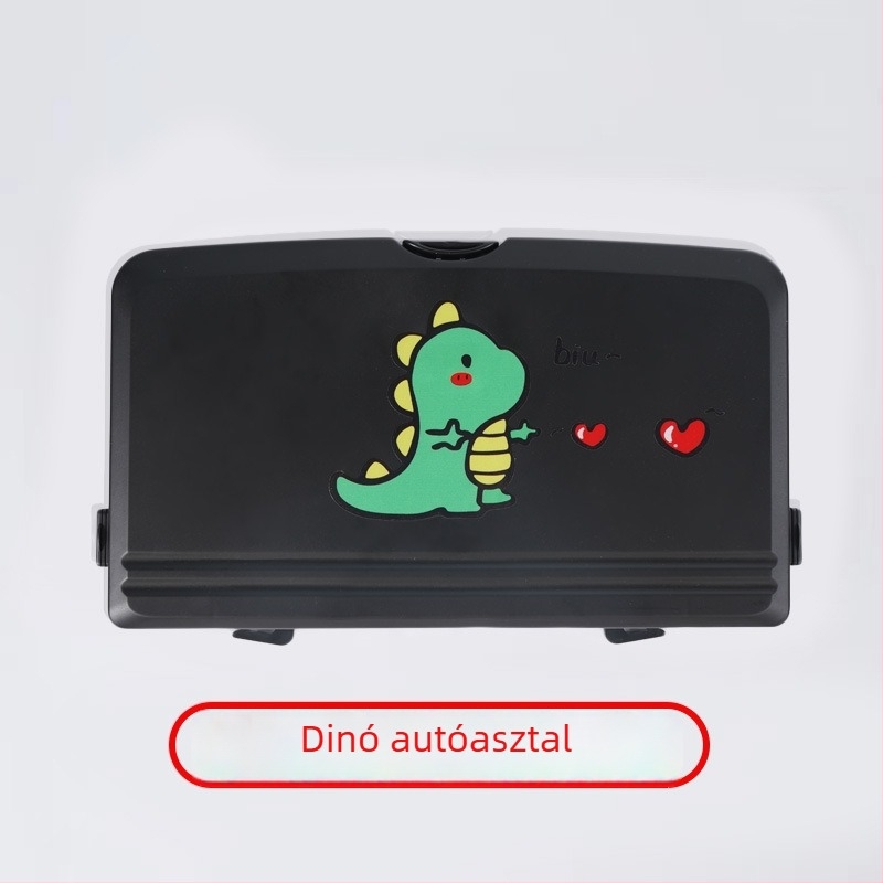 Autó hátsó üléséhez kapcsolható, tárolóval rendelkező hajtogatható étkezőasztal - McLaren E-21qw, mesterséges lemez, beépített szerelés, funkció: összecsukható