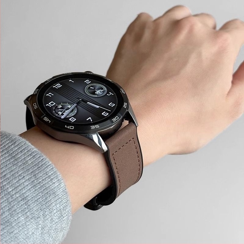 Huawei GT3/GT4/GT5 és Watch3/4 Pro kompatibilis szíj, anyag: Shell, csatlakozó méret testreszabható, üzleti stílus.
