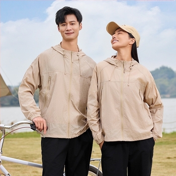 Unisex hegyi UV-védelmet biztosító kabát, könnyű lélegző Ice Silk anyagból, nyári túrákhoz