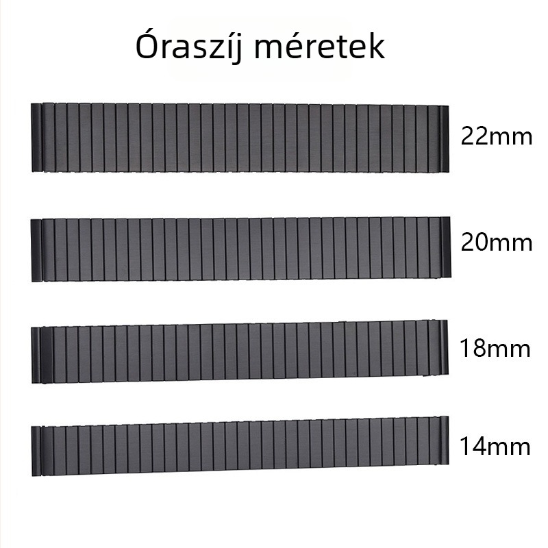 Rozsdamentes acél univerzális okosóraszíj Huawei/Samsung számára, 2024 ősz megjelenés, stílus: üzleti, sokoldalú, elegáns, sportos