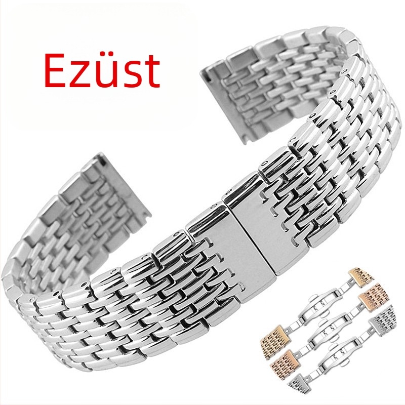 Rozsdamentes acél óraszíj Cheerful Strap márkától, 2023 téli kiadás, stílusok: üzleti, elegáns, minimalist, hétköznapi, irodai divat