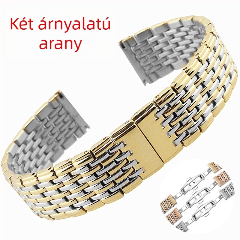 Rozsdamentes acél óraszíj Cheerful Strap márkától, 2023 téli kiadás, stílusok: üzleti, elegáns, minimalist, hétköznapi, irodai divat
